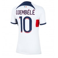 Echipament fotbal Paris Saint-Germain Ousmane Dembele #10 Tricou Deplasare 2023-24 pentru femei maneca scurta